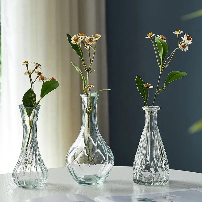 MF-L507Glass ваза для цветов с тиснением
