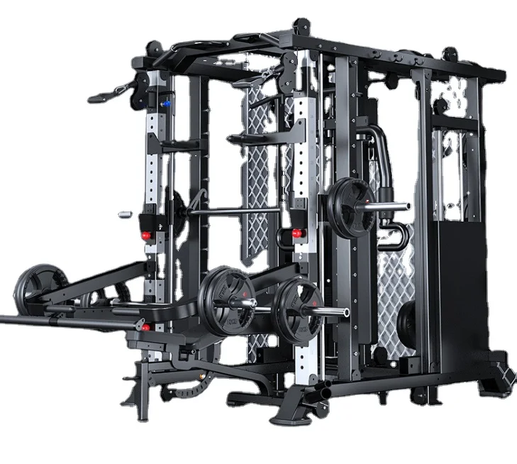 Smith machine comprehensive trainer commercial multi-function squat small bird gantry set combination fitness equipment