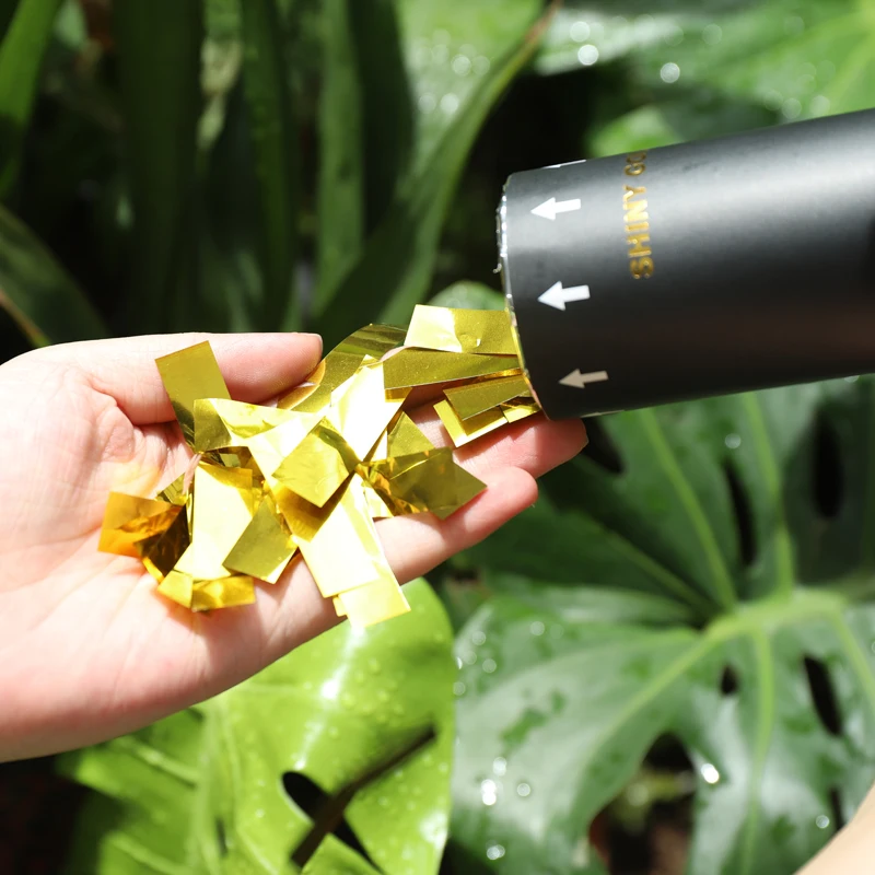 12 16 18 24 36 inch custom metallic wedding gold party popper confetti cannon