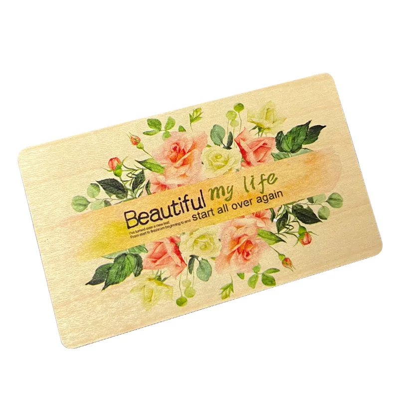 Wholesale Wood Card Proximity Read Write RFID Card MF1 S50 Hotel Key Cards
