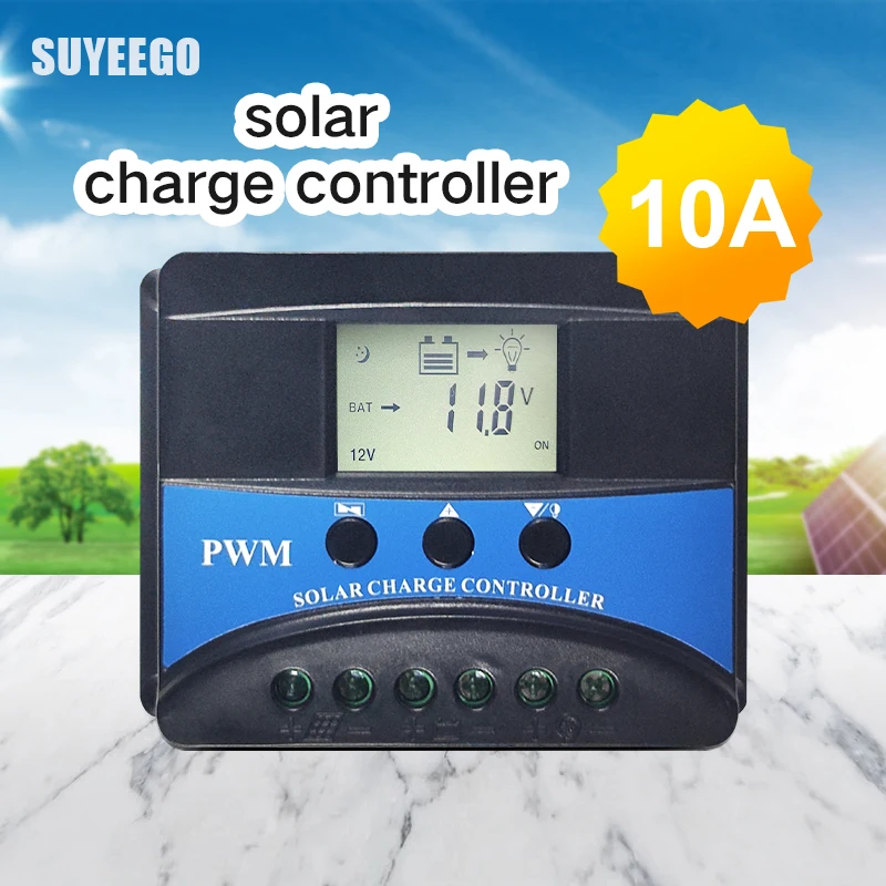SUYEEGO 12v 24v 10A 20A 30A PWM Solar DC Charging Controller Photovoltaic Street Lamp Monitoring Controllers