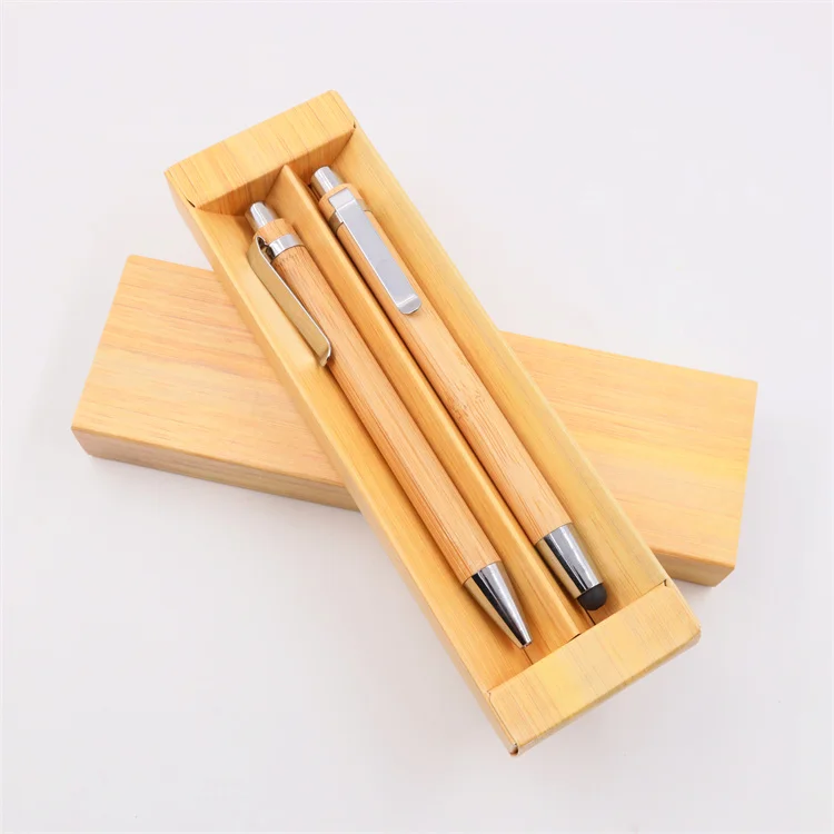 unique personalized environmental promotional pens custom colorful decoration bamboo ball pen
