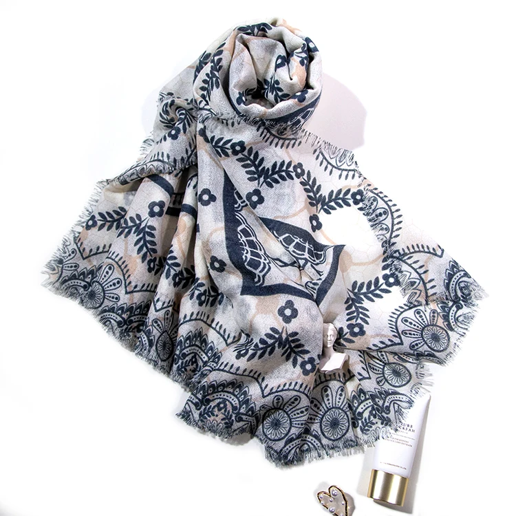 
Cashmere Scarf Custom Wool Scarf Tibetan Shawl Kashmiri Shawls For Woman 