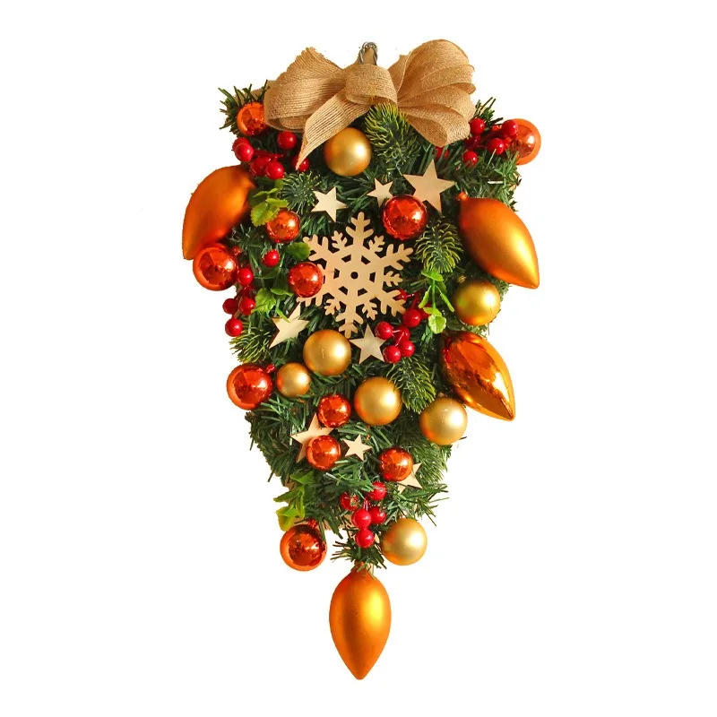 Festival wall decoration christmas decoration supplies 50cm artificial christmas wreath