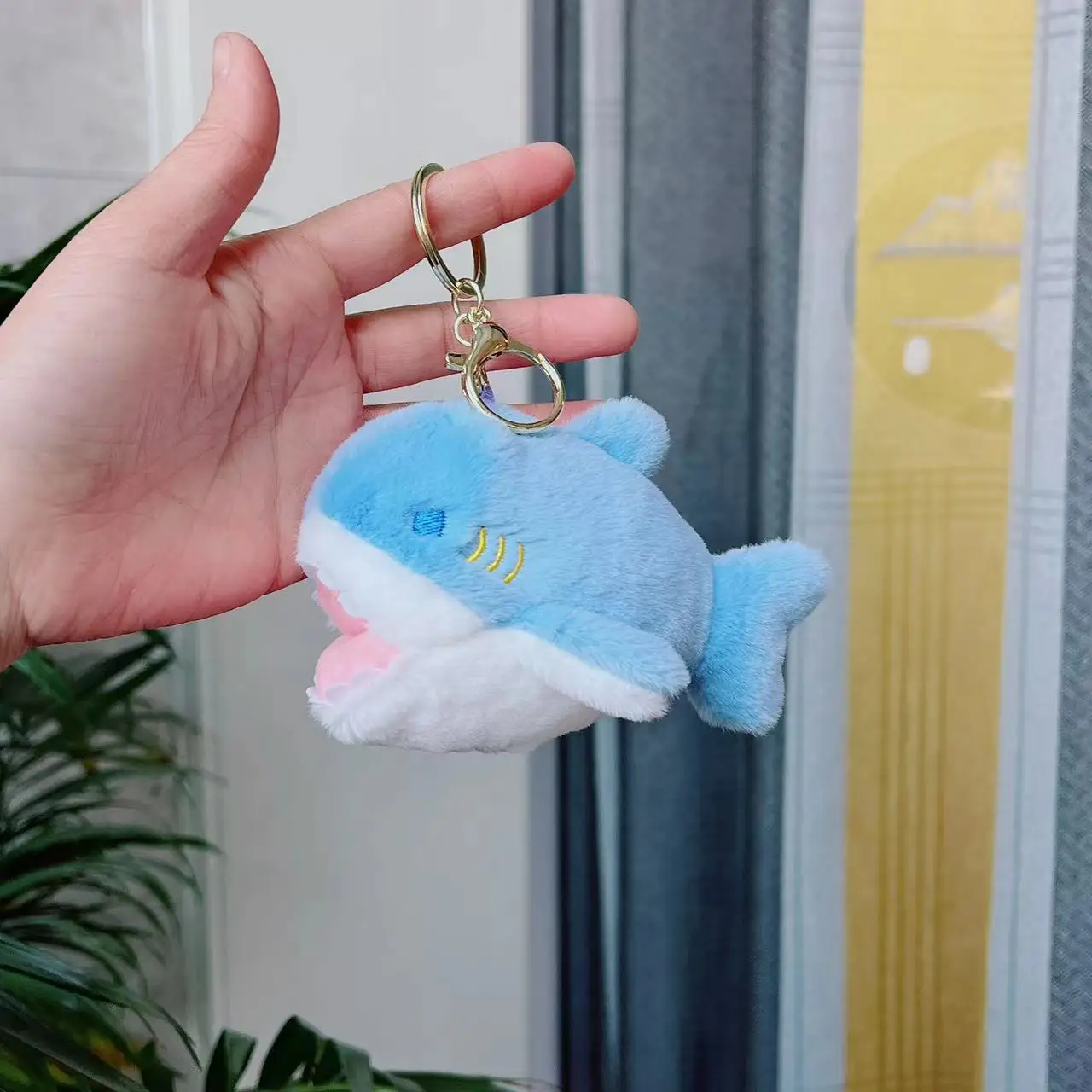 Custom  cute things cross-border  new design soft  stuffed animals whale shark toys plush keychains Marine toys
