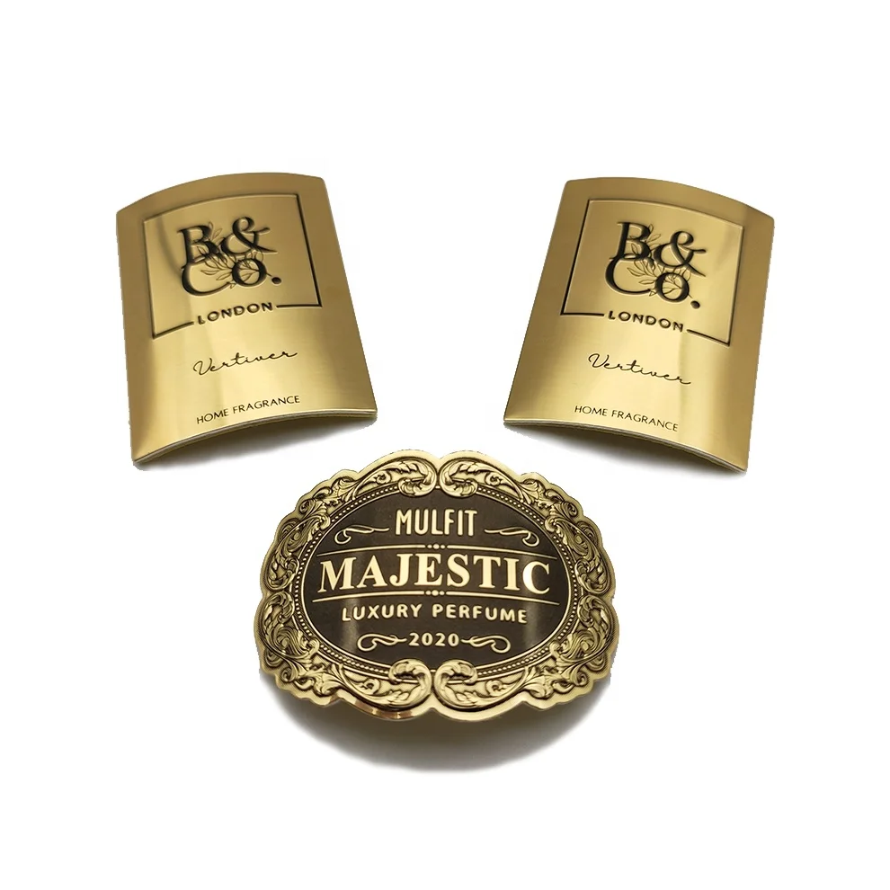 Label Logo Nameplate Stamping Aluminium with Strong Adhesive Metal Sticker Label Custom 3d Waterproof Custom Design Fashionable