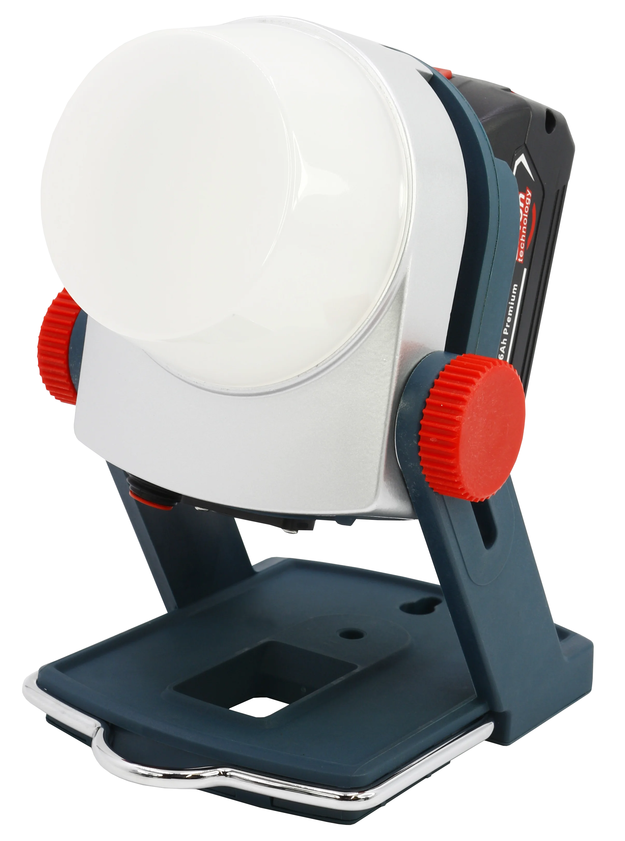 Portable mountable outdoor led battery lights with magnetic step dimming 18V lithium ion batteries recharge light