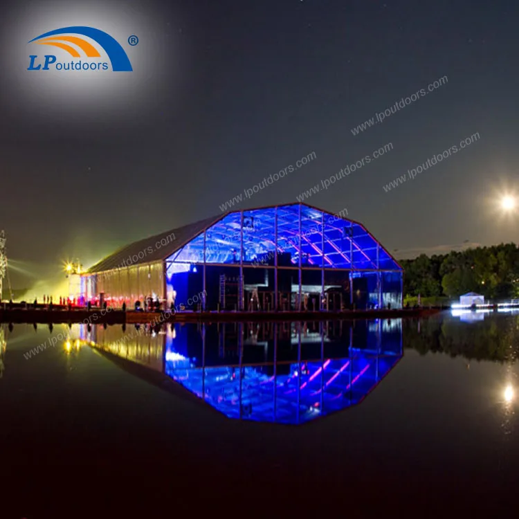 China Factory Aluminum Frame Transparent Polygon Roof Big Tent As Outdoor Musical Event Building