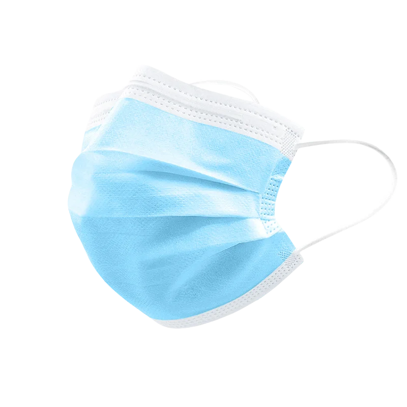 Factory Wholesale Disposable Masks Spot Full Box Adult Protective Blue and White Mask High Filter.