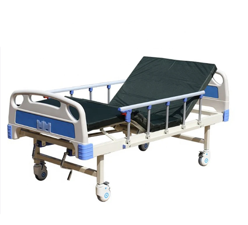 2-Function ICU Medical Hospital Bed with Anti-Sliding Manual Steel/Metal Construction 3-Year Warranty
