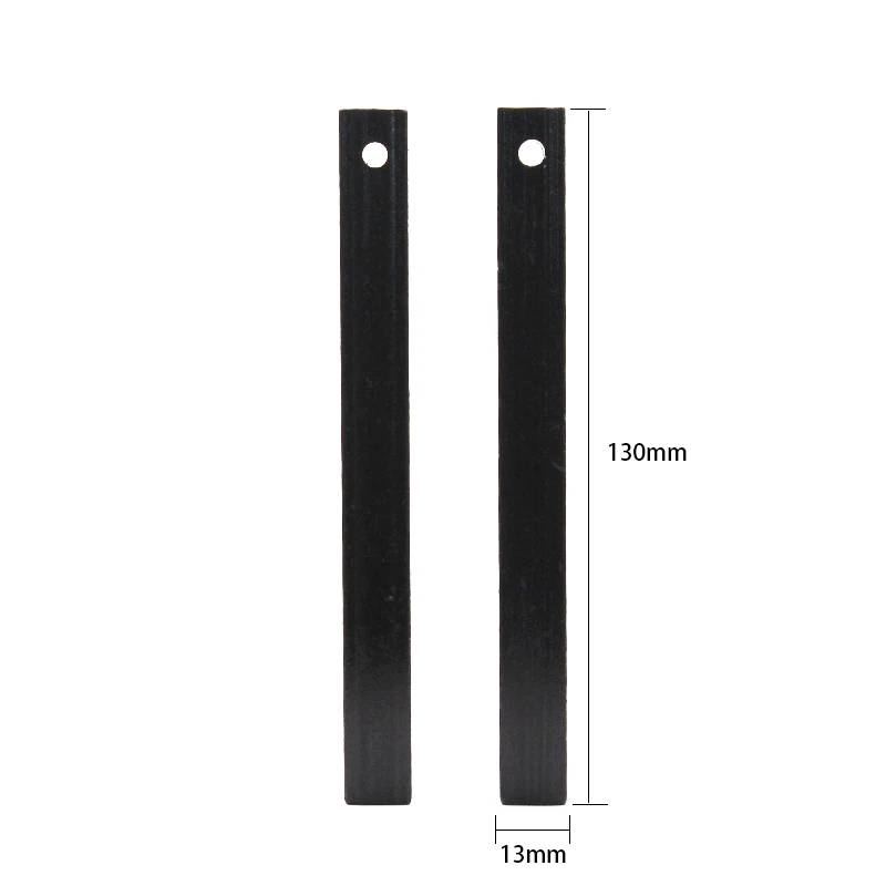 13mm Thick Square Magnesium Flint Bar Drilled Ferro Rod Fire Starter for Camping Gear