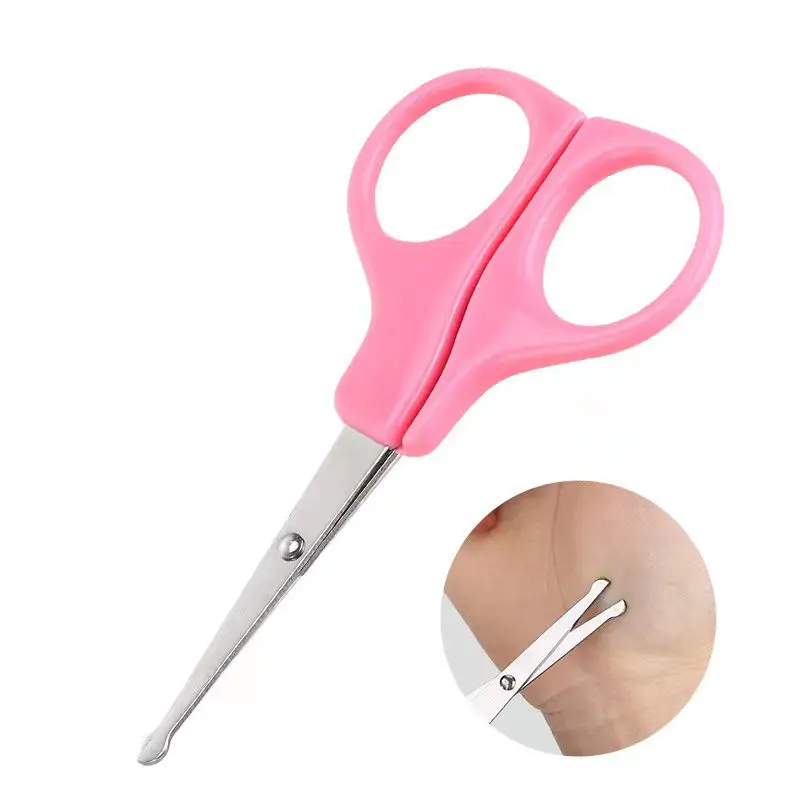 2pcs Cute Safety Baby Nail Trimmer Set with Nail Scissors & Clipper for Nail Care Manicure