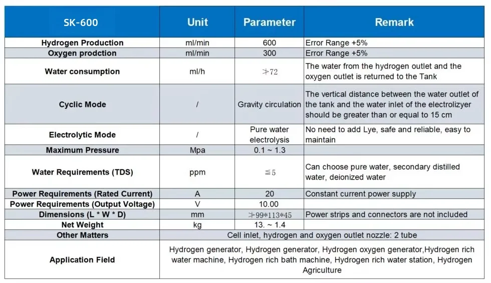 SAIDKOCC 600ml PEM Hydrogen Generator Electrolysis Cell Pure Water Electrolyzer Environment-Friendly Equipment