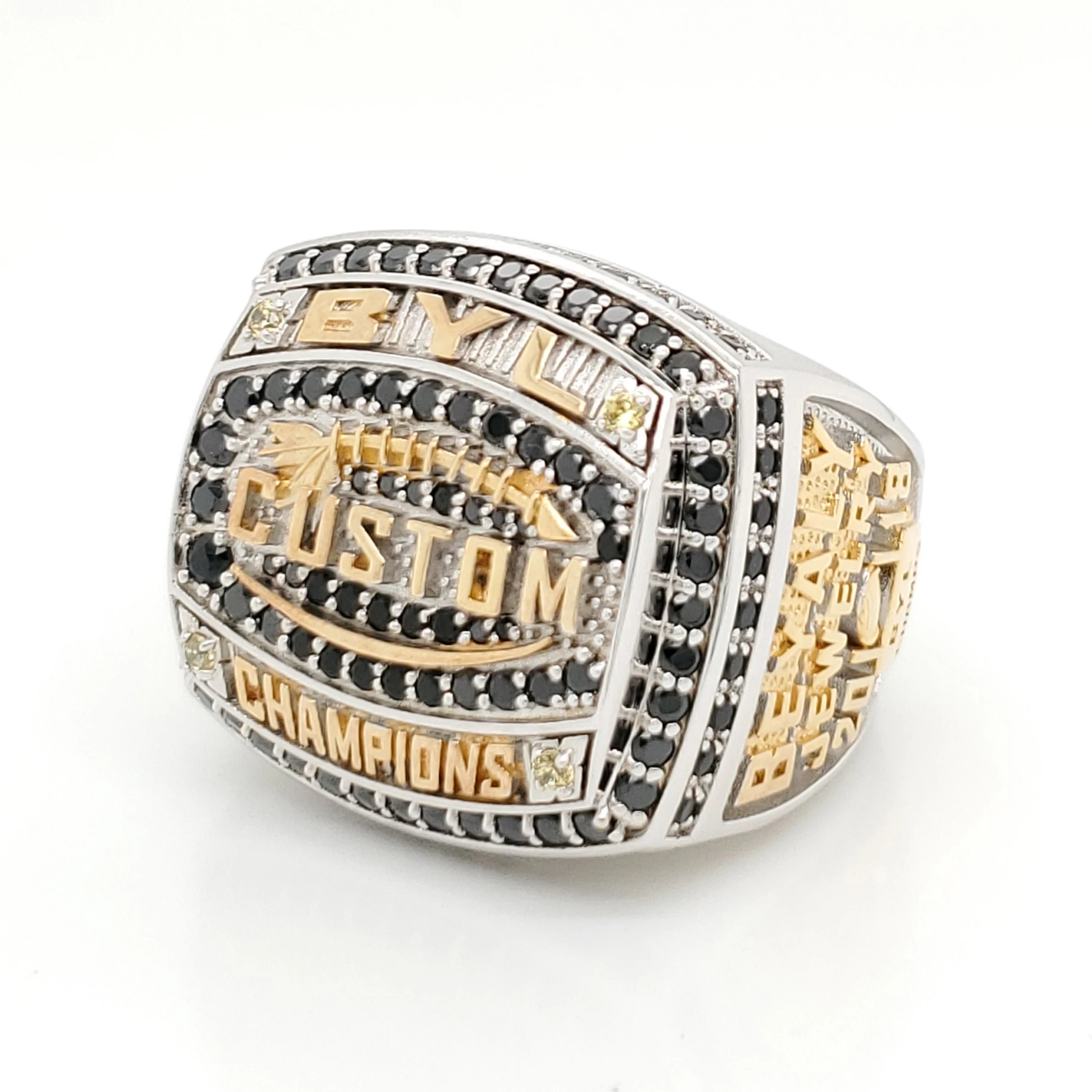 Custom 925 Sterling Silver Jewelry Findings Custom Football Basketball Champion Sports Championship Rings Mens