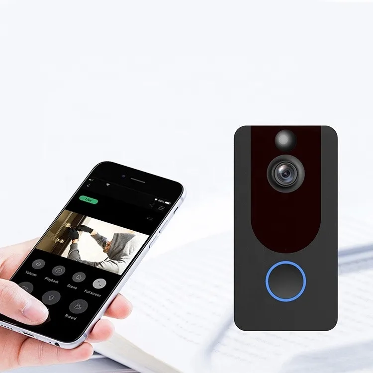 EKEN V7 HD 1080P Smart WiFi Video Doorbell Camera Visual Intercom Night vision IP Door Bell Wireless Security Camera