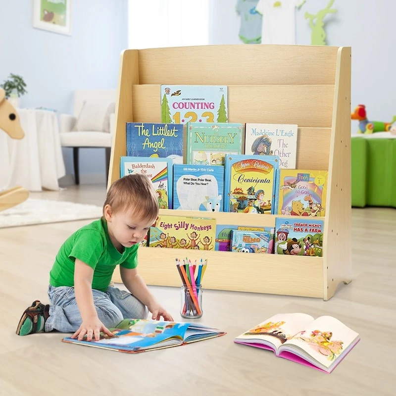 Tree Shape Fun Bookshelf Montessori Nursery Furniture Preschool Furniture Suppliers Daycare Equipment Daycare Bookcase