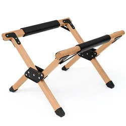 Popular Outdoor Wooden Ice Bucket Rack Storage Foldable and Portable Solid Wood frame for Camping