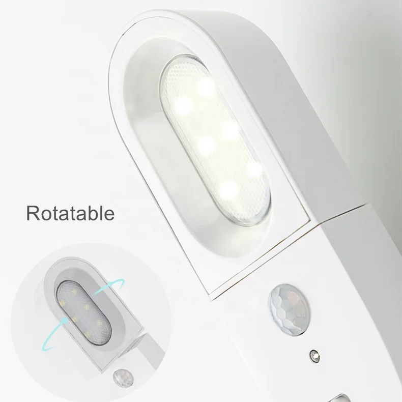 USB Rechargeable Multifunction Flashlight LED PIR Night Light Optical Sensing Infrared Induction Motion Sensor Night Light