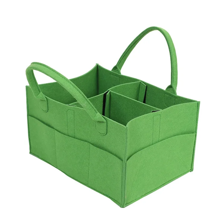Maternal and infant supplies felt bag baby diaper baby bottle portable storage bag