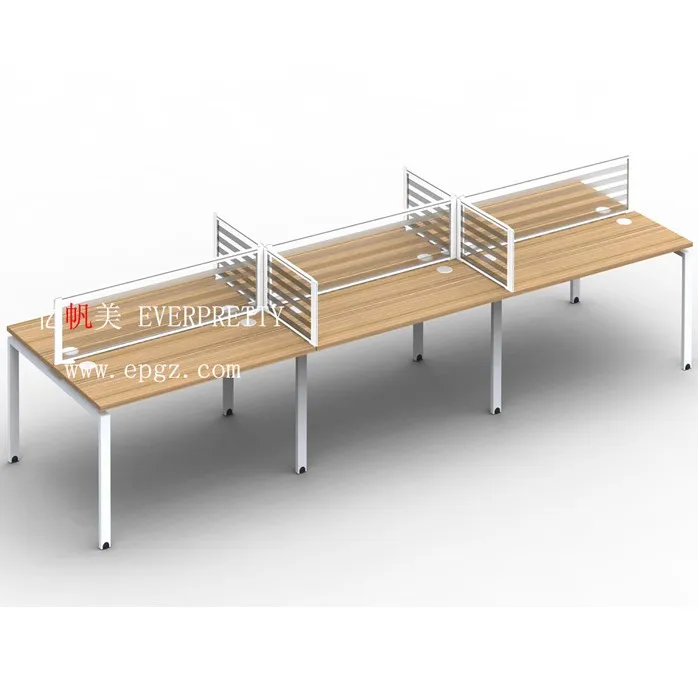 EVERPRETTY Office Furniture Economic Customized Staff 6 Person Workstation Table