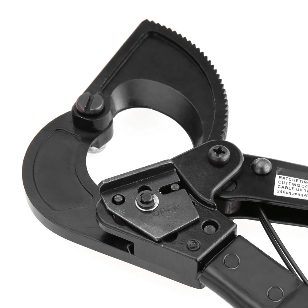 Hand Tool Cutting Manual Cable Cutter, 275MM Ratchet Cable Cutter