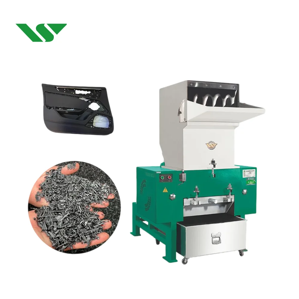 Wensui Oem мощная функциональная полиэтиленовая полипропиленовая машина для переработки ПВХ пластиковых отходов дробилка