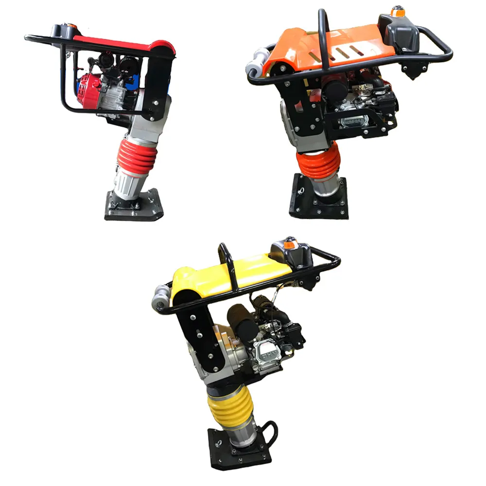 Concrete vibrator rammer sand trench impact rammer shoe pneumatic tamper monkey jump tampin rammer