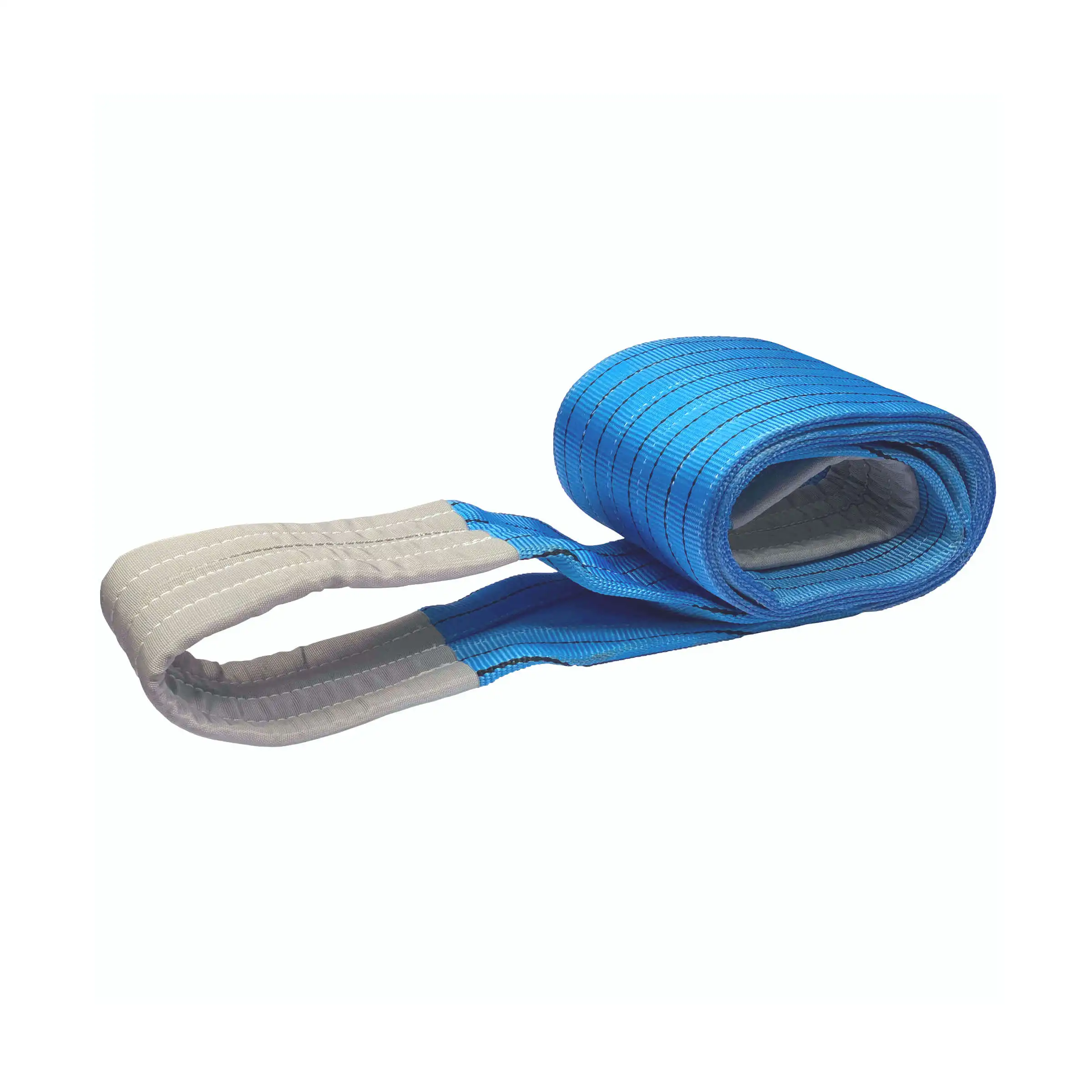 SF 8:1 Australian Standard 1T/2T/3T/4T/5T/6T/8T/10T/12T Polyester Flat Eye Lifting Belt Webbing Sling AS1353.1