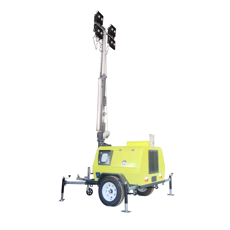 10kw portable mobile light tower diesel floodlight lighting tower with generator cheap price