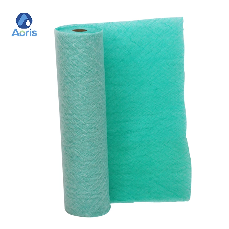 Paint room Fiberglass scroll medium floor filter Paint room paint mist stop filter