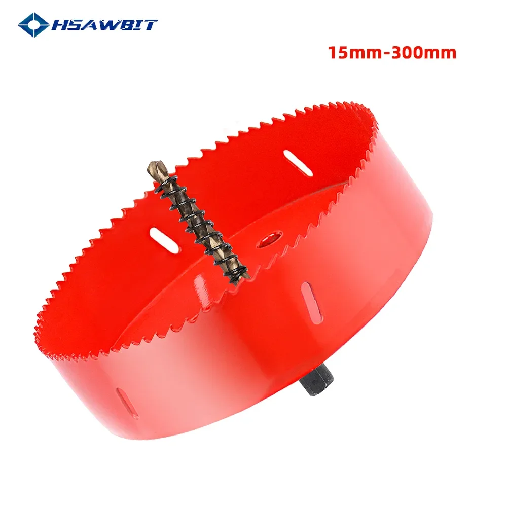 M42 16-200mm HSS Steel Drilling Hole Saw Drill Bit Cutter Bi-Metal for Aluminum Iron Stainless Steel DIY Wood Cutter Drill Bits