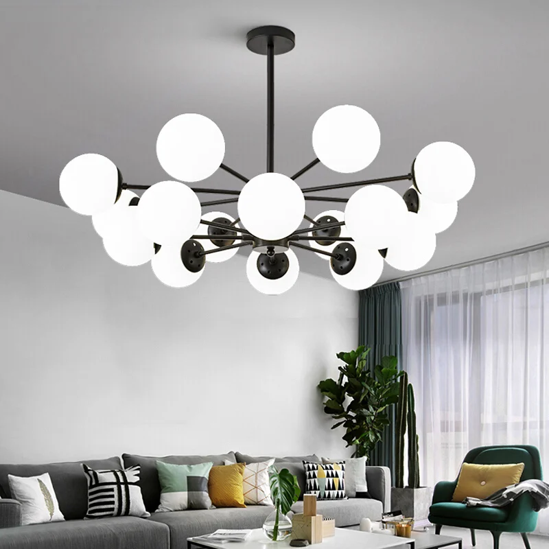 VVS 2021 black led iron foyer ceiling sitting room grand chandelier