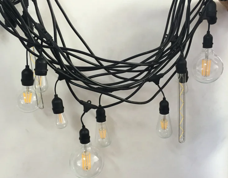 48ft US EU standard led string lights ip65 waterproof s14 string