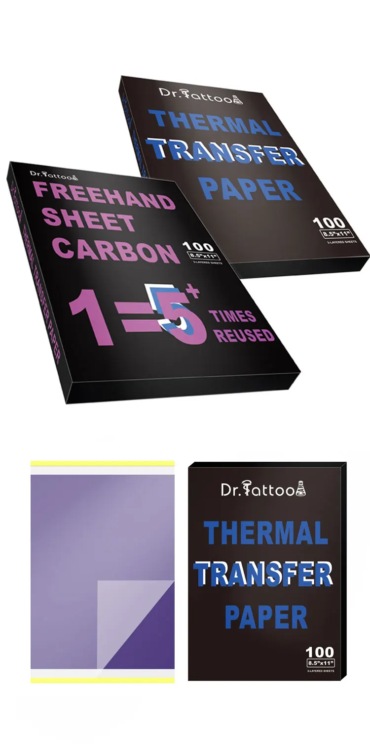 Tattoo Transfer Paper A4 Size Tattoo Paper Thermal Stencil Carbon Copier Paper For Tattoo