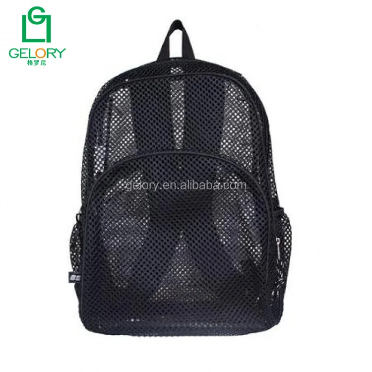 Hot Sale 2024 Custom Clear view Mesh material Softback Type and Camping Hiking Use sport backpack