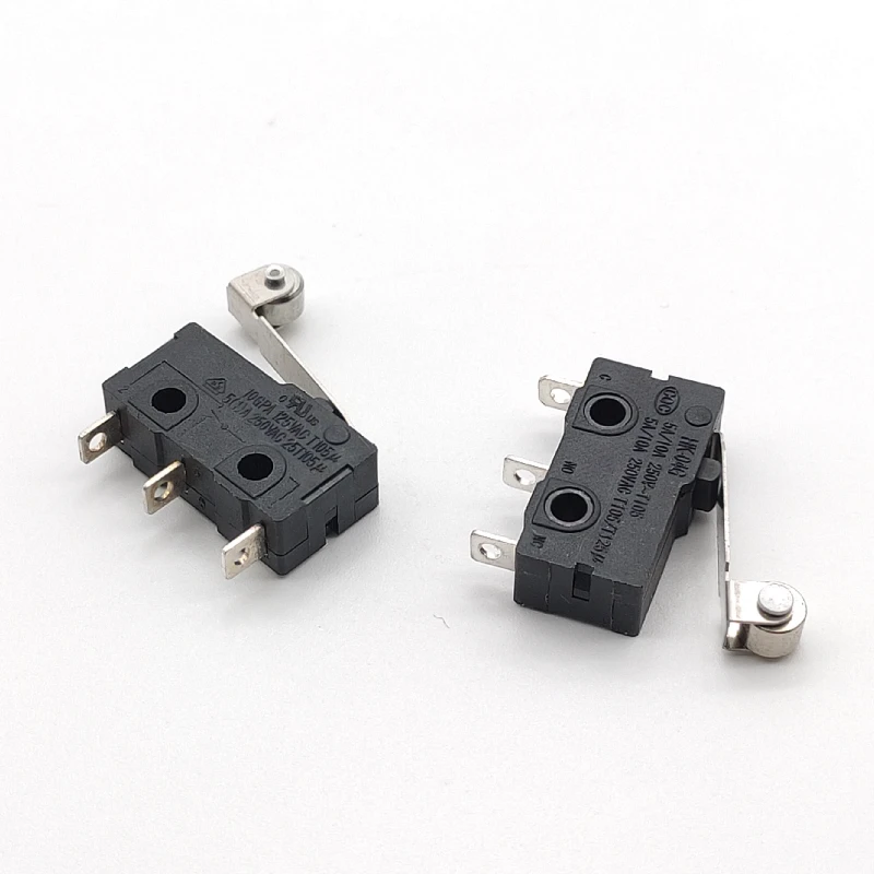 Small micro button switch series 3 pin micro roller handle Micro switch with handle
