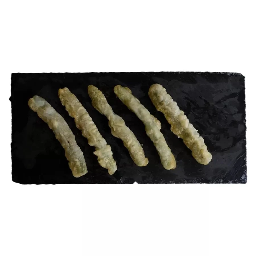 Freeze fried fast food vacuum packed green bean tempura