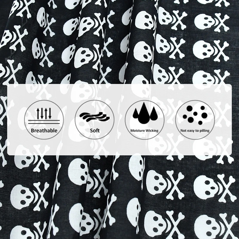 High Quality Confortable In Stock Ethnic Bandana 100% Cotton Custom Plain Seamless Paisley Outside Bandanas