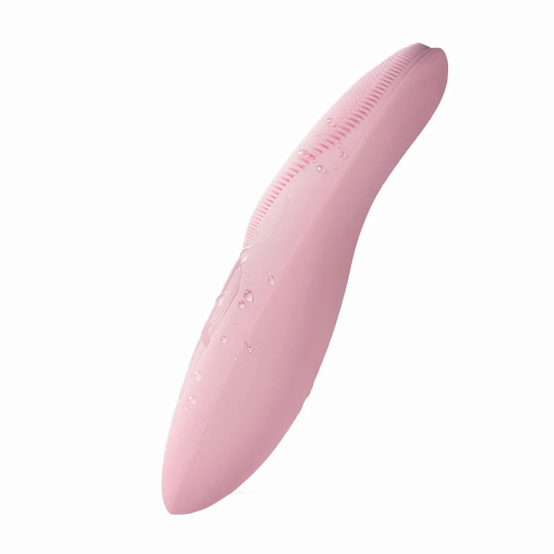 Waterproof Electric Sonic Facial Exfoliating Cleanser Silicone Facial Cleansing Brush With Eye Massager