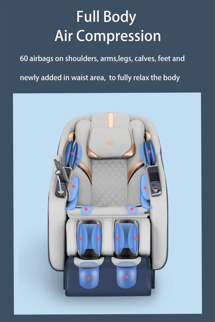 SL Track 4D Full Body Massage Chair Zero Gravity folding recliner luxury massage chair with head massage