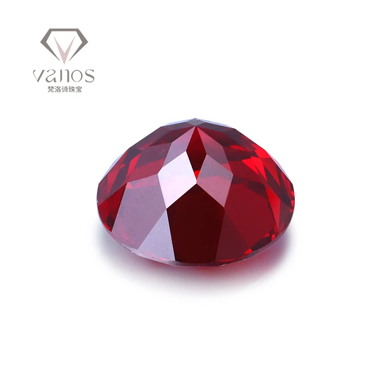 Hot Sale 1-5 Carat Round Shape Hydrothermal Colombian Certified Lab Created Ruby Loose Cut Gemstones Of Low Price