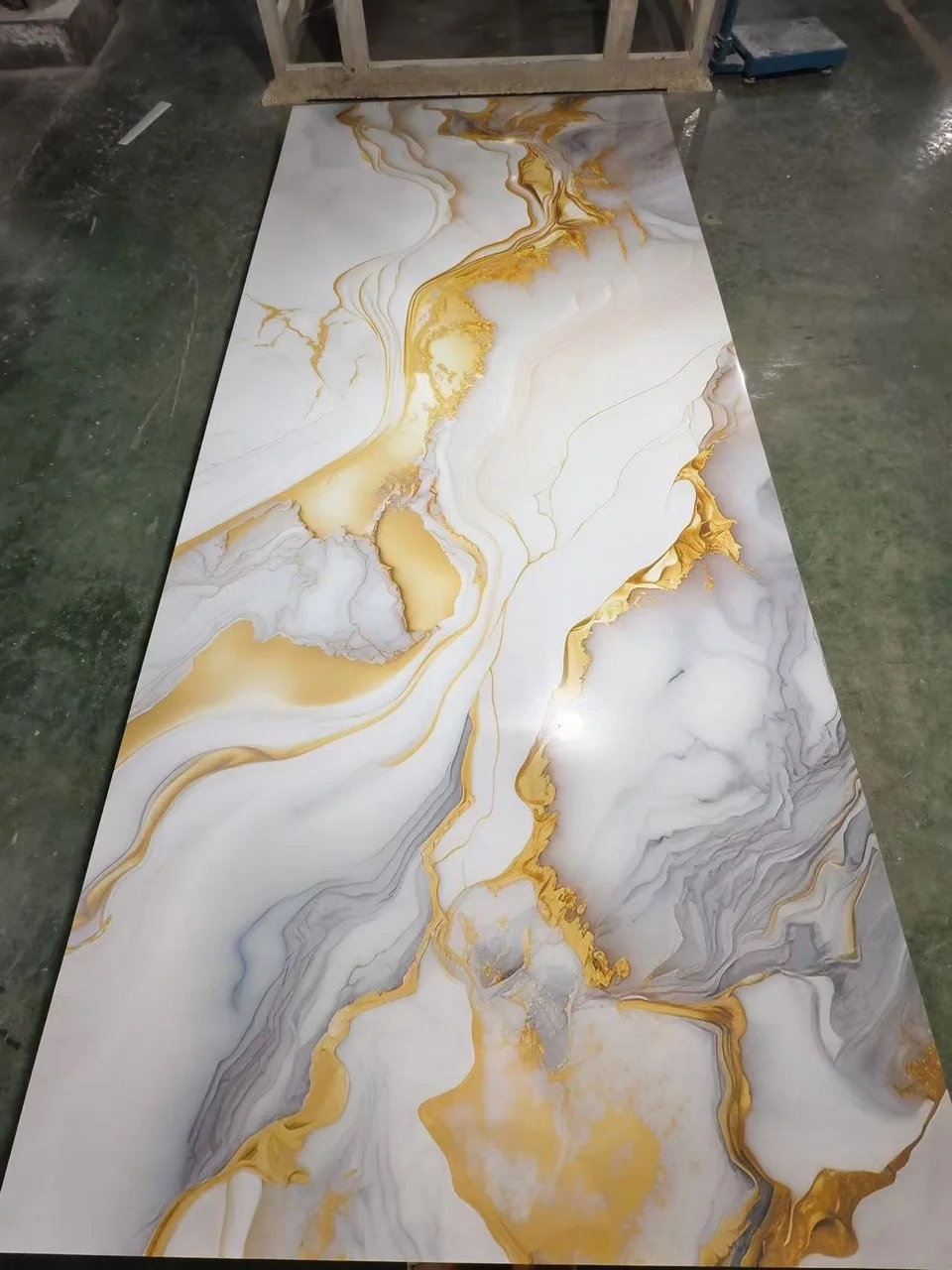 New arrived 4x8 Imitations marble UV wall panel Gloss Laminates artificial marble plastic sheet pvc wall panel manufacturer