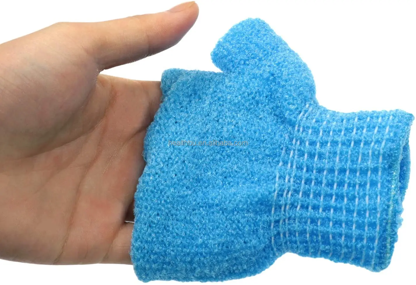 Wholesale Nylon exfoliating body cleaning bath gloves Body Scrubber Shower Exfoliating Bath Gloves