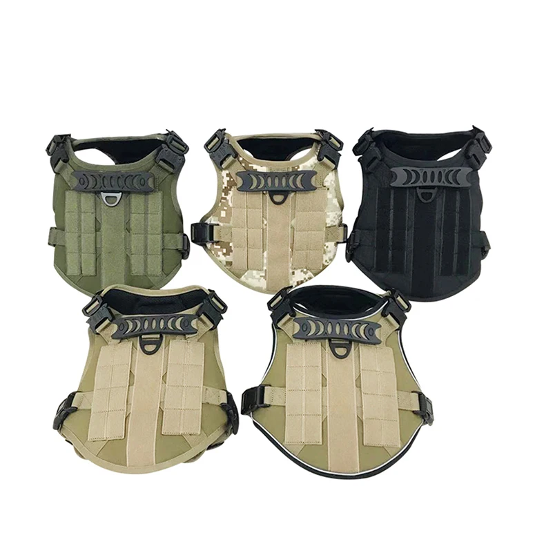 Comfort and durability breathable adjustable k9 dog harness tactical dog training harness vest set