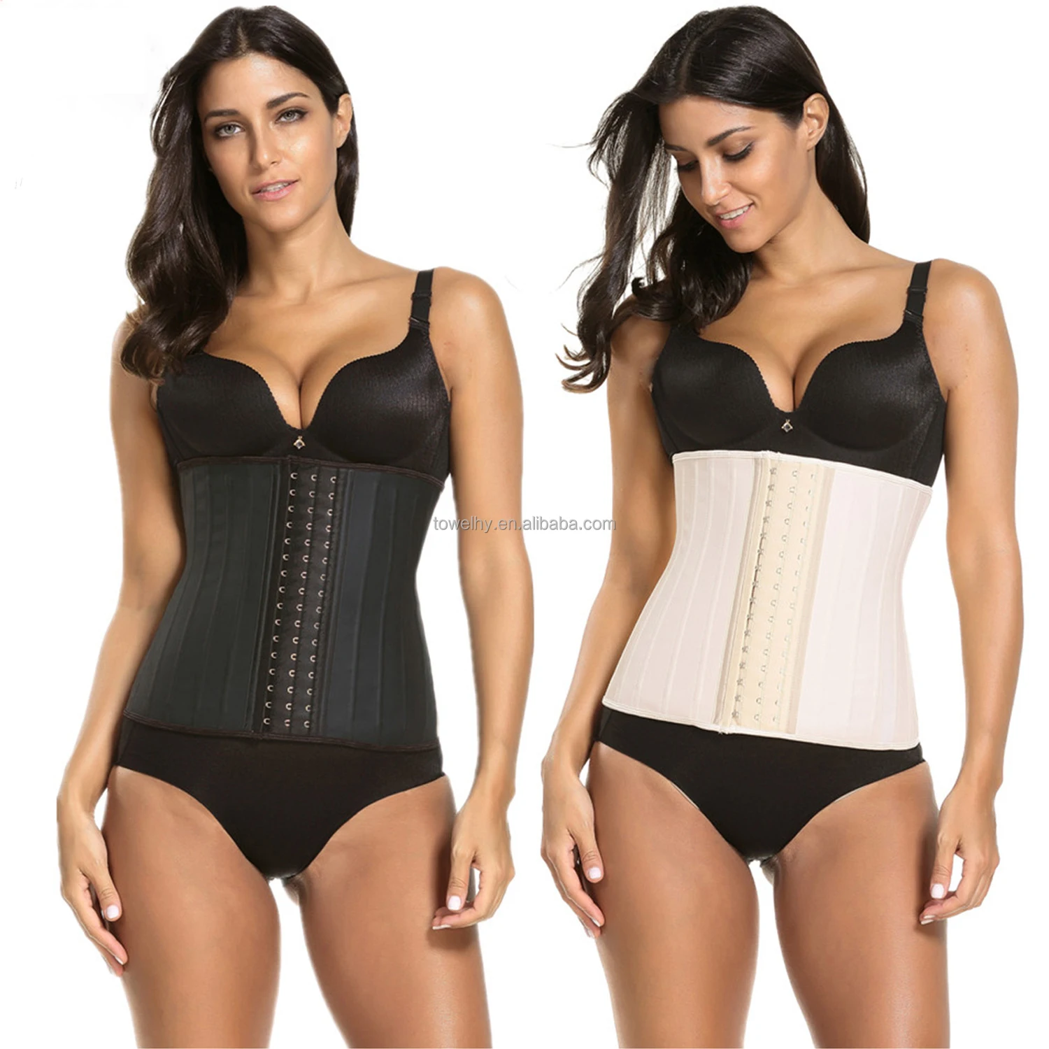 Wholesale 30cm 9 Steel Bone Sport Girdle  Slimming Breathable Latex Underbust Waist Trainer Corset Shapewear for Women