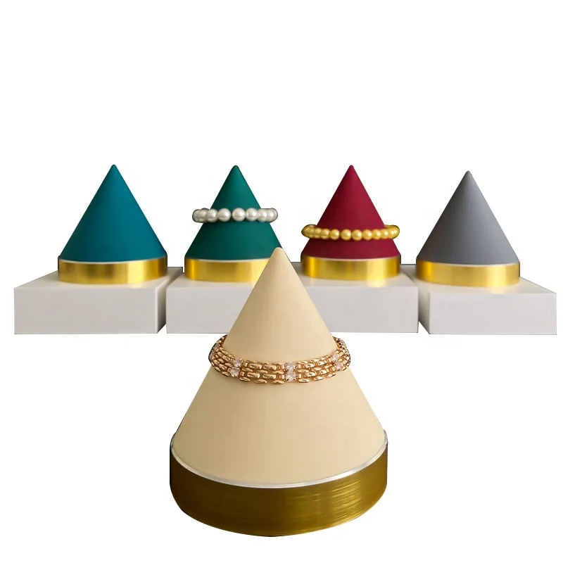 Jewelry store household bamboo plate necklace storage display stand blue necklace bracelet rack organizer jewelry display