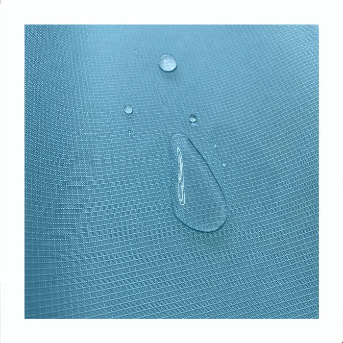 Hot Sale 100D 150D PU Coating Blue Polyester Ripstop Waterproof Quilted Oxford Fabric For Drapes