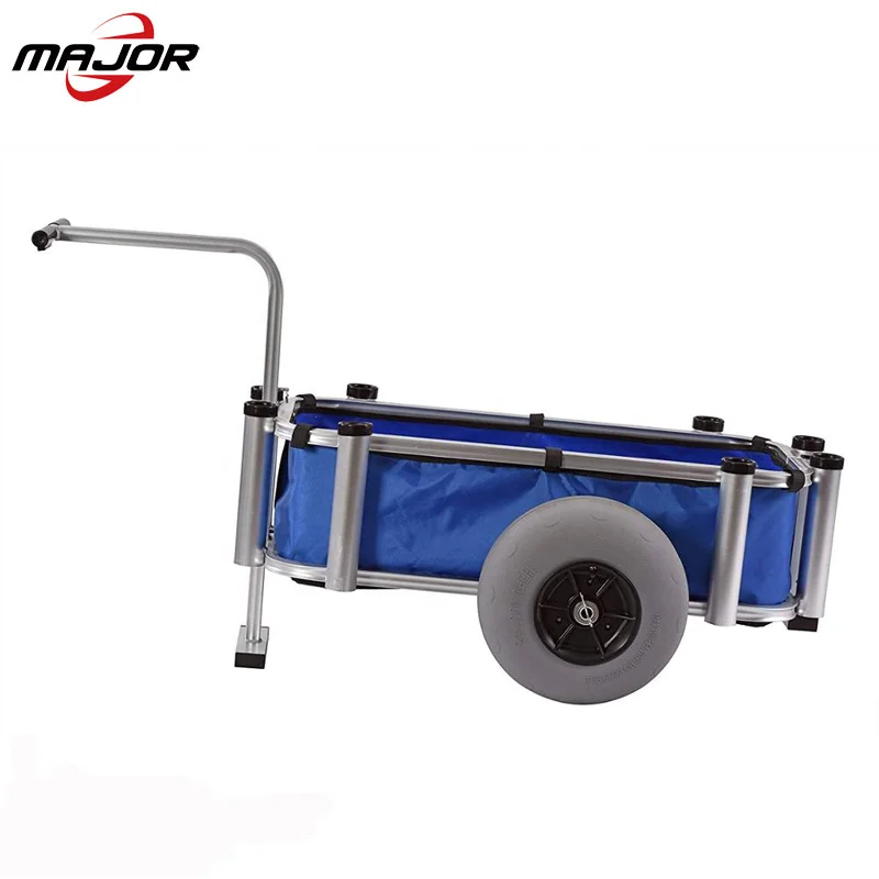 Портативный 12 дюймов шар колеса алюминиевая Рыбацкая пляжные тележка