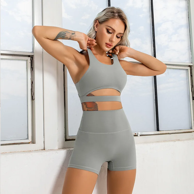 Eco-Friendly Recycled Nylon Seamless Yoga Shorts Set Gym Clothing Workout Sets Women Yoga Fitness Active Wear Tracksuit Set