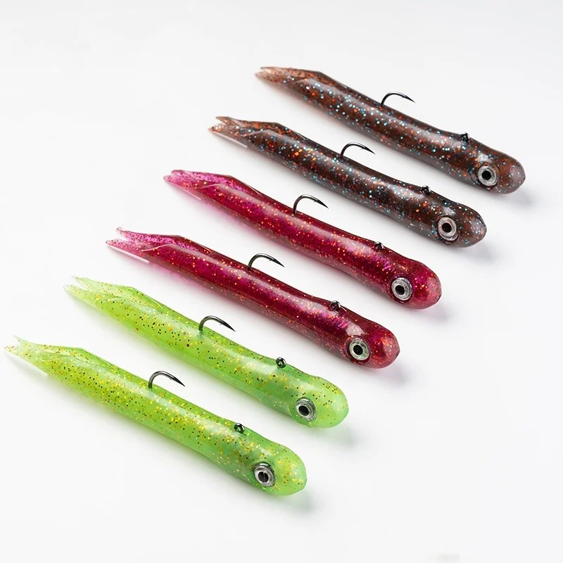 NEW OEM 12cm 30g TPR Material Add Fishy flavor And Salt Soft Lure Plastic Bass Fishing Bait Soft bait Tube Worm Fishing Lure
